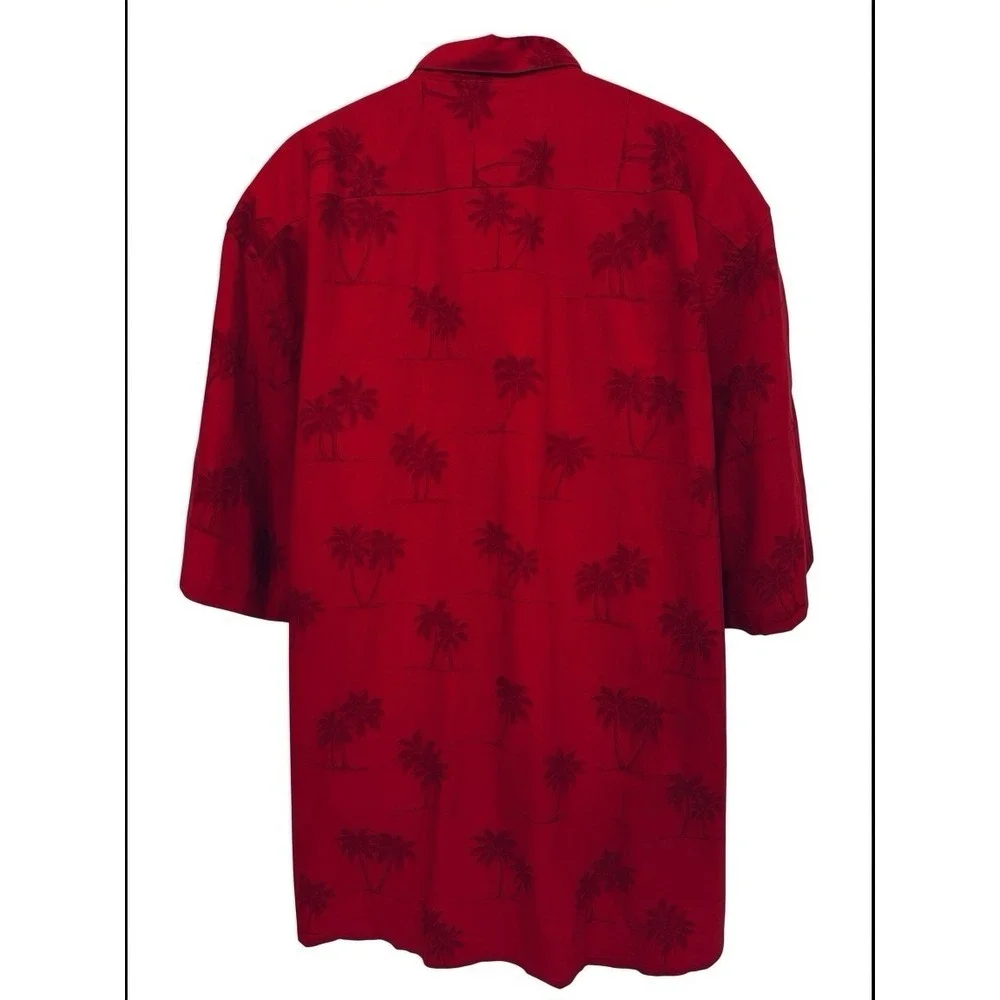 Reyn Spooner Phillies Hawaiian Shirt 3XL Red Palm Aloha Camp MLB - Picture 7 of 9